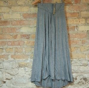 Fin and clover Maxi style skirt.  Long.  Side slit